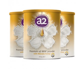 【包邮,澳洲直邮】a2 麦卢克蜂蜜全脂奶粉 400克x3罐(保质期:2019年5月) 【包邮,澳洲直邮】a2 麦卢克蜂蜜全脂奶粉 400克x3罐(保质期:2019年5月)